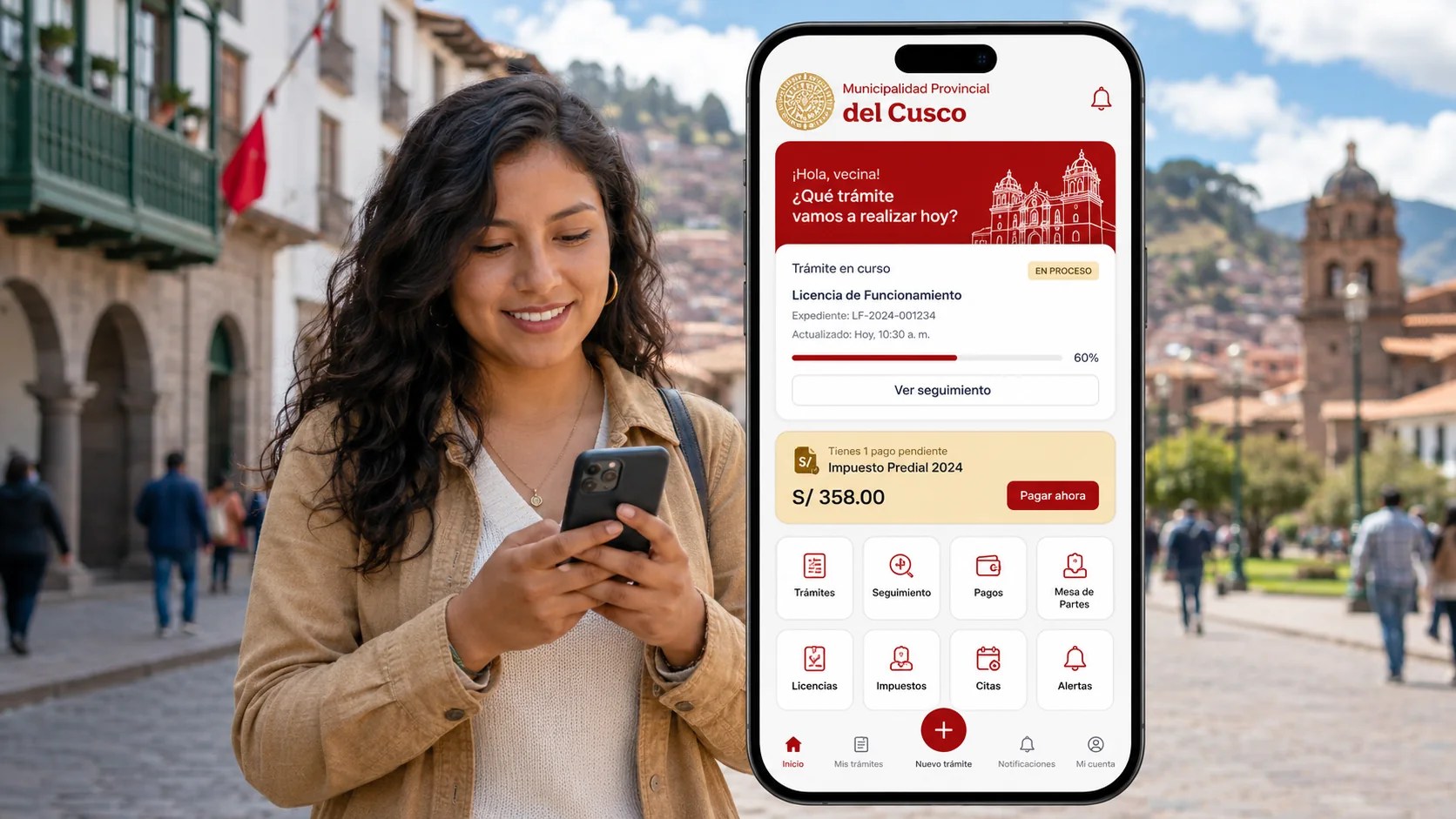 Aplicación municipal para trámites y pagos desde el celular